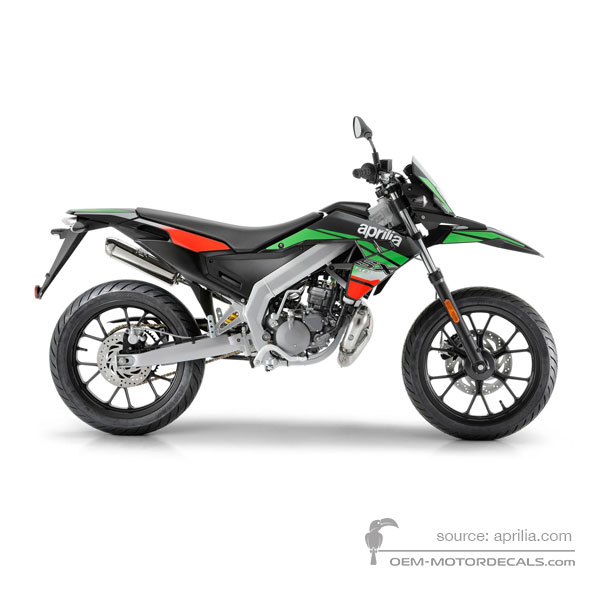 Decals for Aprilia SX50 2019 - Green • Aprilia OEM Decals