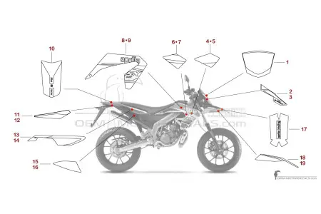 Aprilia SX50 2019 - Blanc