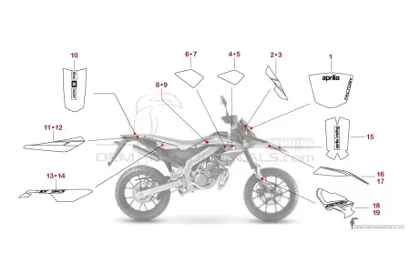 Aprilia SX50 FACTORY 2018 - Rojo