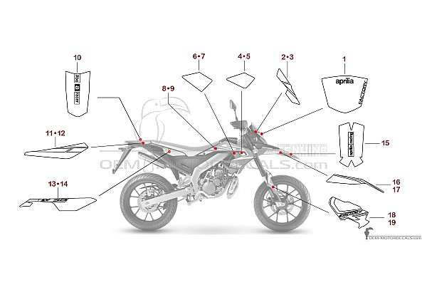Aprilia SX50 FACTORY 2018 - Rood