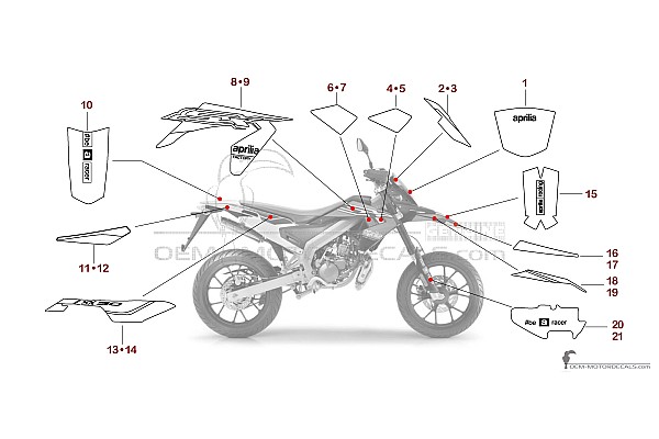 Aprilia SX50 FACTORY 2019 - Czerwony