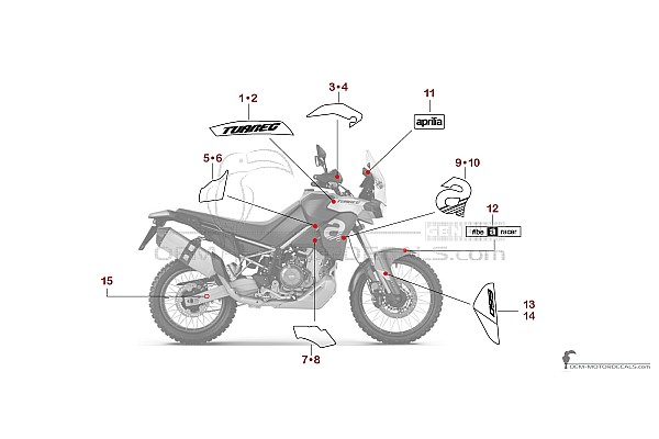 Aprilia TUAREG 660 2021 - Rot