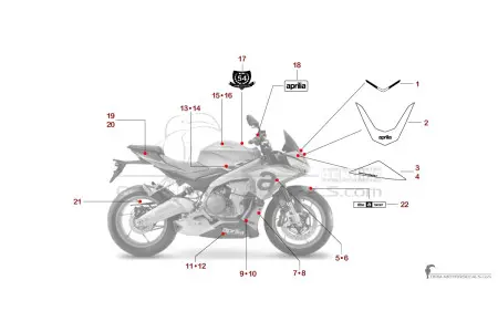 Aprilia TUONO 660 2021 - Gray