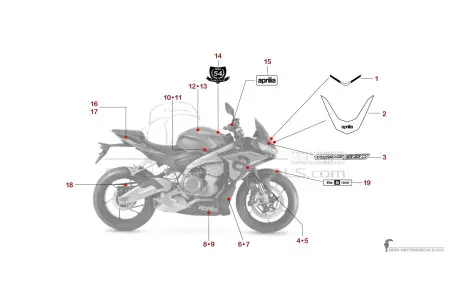 Aprilia TUONO 660 2023 - Gray