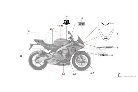 Aprilia TUONO 660 2023 - Red