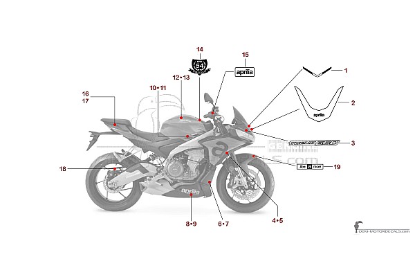 Aprilia TUONO 660 2023 - Czerwony