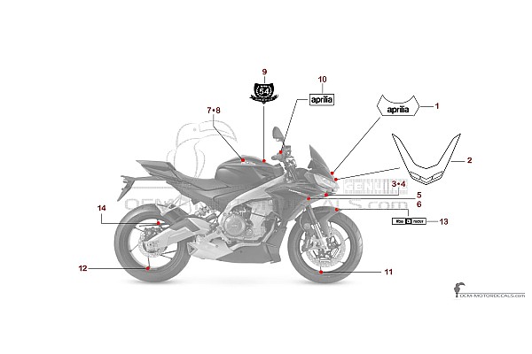 Aprilia TUONO 660 2024 - Negro