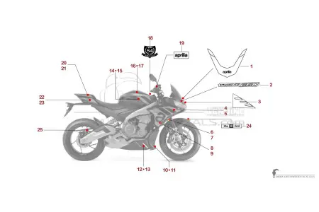 Aprilia TUONO 660 2024 - Black Red