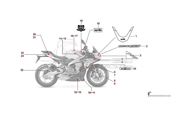 Aprilia TUONO 660 2024 - Weiss