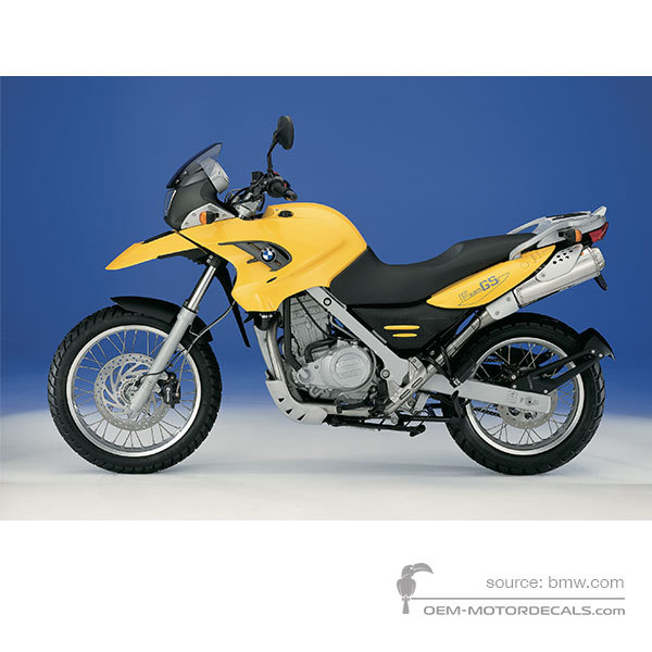 Decals for BMW F650GS 2006 - Yellow • BMW OEM Decals