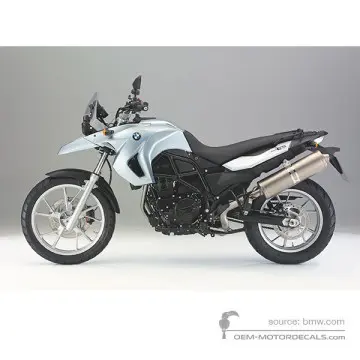 BMW F650GS 2007 - Silber - Eisberg-silber metallic