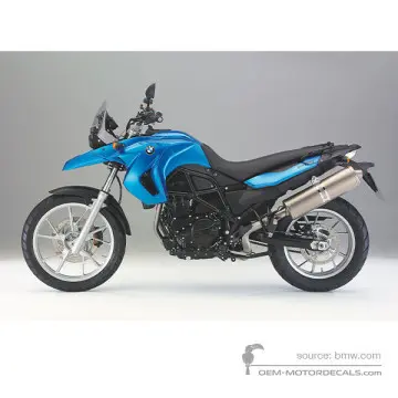 BMW F650GS 2007 - Azure - Azur-metallic blue