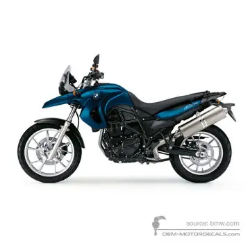 BMW F650GS 2010 - Blue - Biarritz-metallic blue