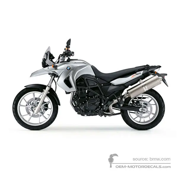 BMW F650GS 2011 - Argent - Weiss-aluminum 2 metallic mat