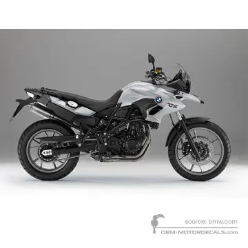 BMW F700GS 2012 - Zilver - Glacier-silber metallic