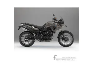 Pegatinas para BMW F700GS 2013 - Gris • BMW Pegatinas OEM