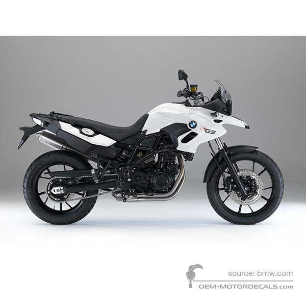 Stickers voor BMW F700GS 2015 - Wit • BMW OEM Stickers