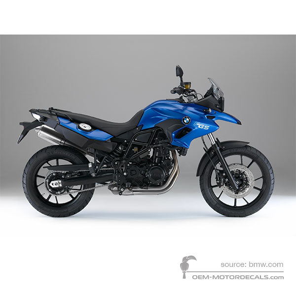 Stickers voor BMW F700GS 2015 - Blauw • BMW OEM Stickers