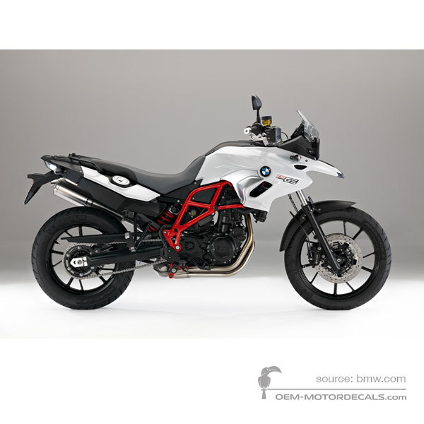 Naklejki do BMW F700GS 2016 - Biały • BMW Naklejki OEM