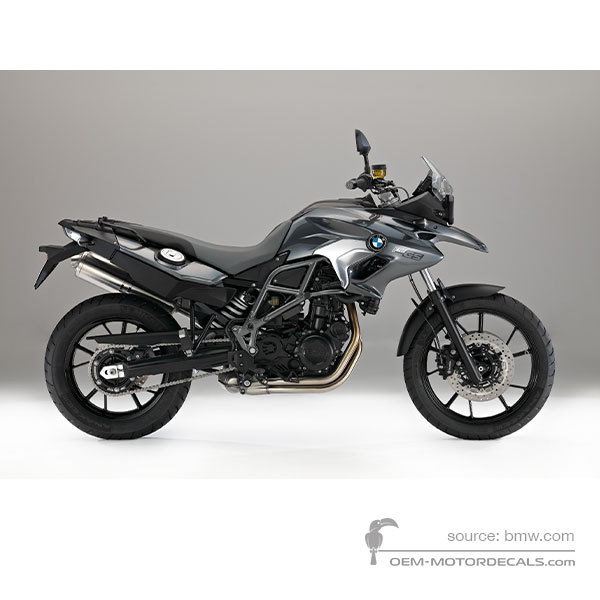 Adesivi per BMW F700GS 2017 - Grigio • BMW Adesivi OEM