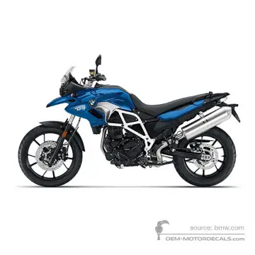 BMW F700GS 2017 - Blue - Racing blue met.