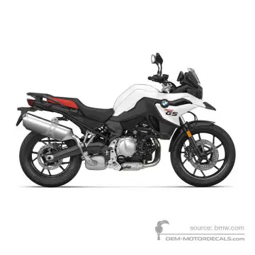 BMW F750GS 2020 - Blanc - Light-white uni