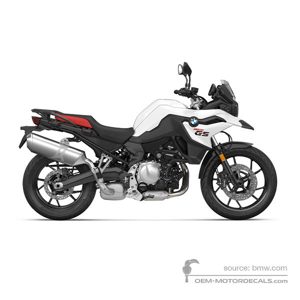 Autocollants pour pour BMW F750GS 2020 - Blanc • BMW Autocollants OEM