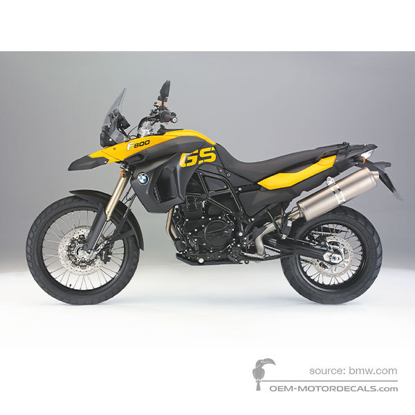 Stickers voor BMW F800GS 2008 - Geel • BMW OEM Stickers