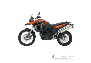 Adesivi per BMW F800GS 2009 - Arancione • BMW Adesivi OEM