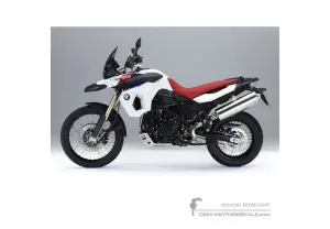 Decals for BMW F800GS 2010 - White • BMW OEM Decals