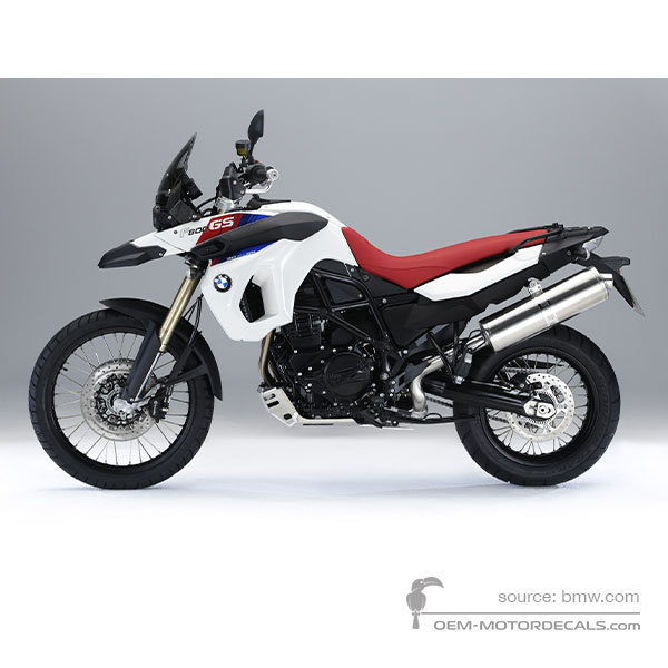 Stickers voor BMW F800GS 2010 - Wit • BMW OEM Stickers