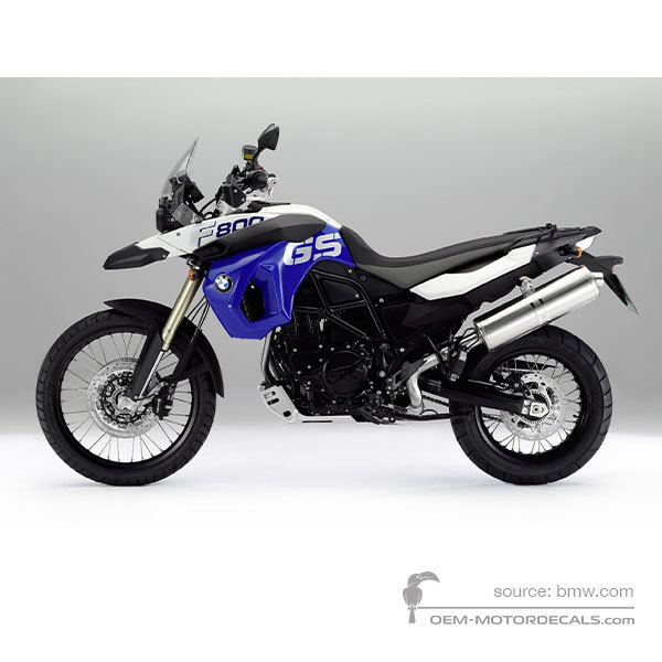 Decals for BMW F800GS 2012 - Blue • BMW OEM Decals