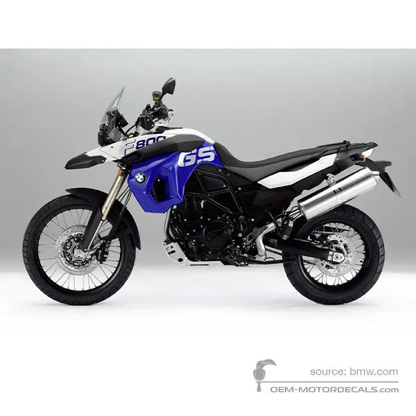 BMW F800GS 2012 - Blu - Desert-blau / alpin-weiss YN96 (Trophy)