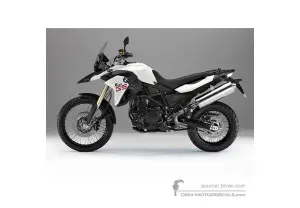Pegatinas para BMW F800GS 2013 - Blanco • BMW Pegatinas OEM