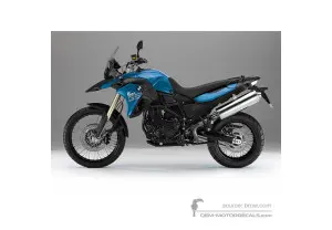 Aufkleber für BMW F800GS 2013 - Blau • BMW OEM-Aufkleber