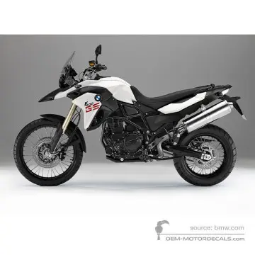 BMW F800GS 2014 - Blanc - Alpinweiss 3