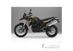 Aufkleber für BMW F800GS 2014 - Braun • BMW OEM-Aufkleber