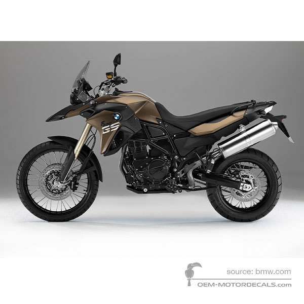 Stickers voor BMW F800GS 2014 - Bruin • BMW OEM Stickers