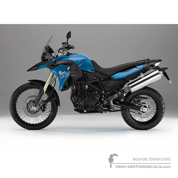 Stickers voor BMW F800GS 2014 - Blauw • BMW OEM Stickers