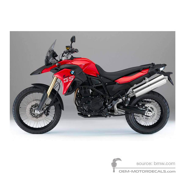 Stickers voor BMW F800GS 2015 - Rood • BMW OEM Stickers