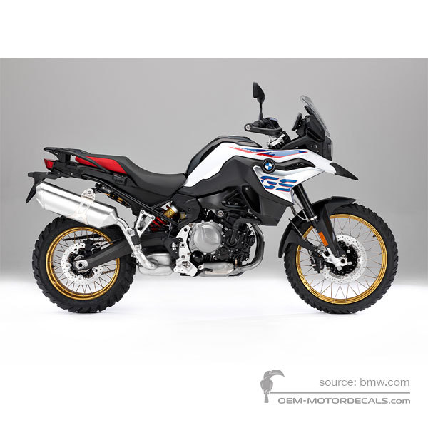 Stickers voor BMW F850GS 2018 - Wit • BMW OEM Stickers