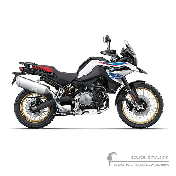 BMW F850GS 2020 - White - Light-white uni YNB5 Rallye