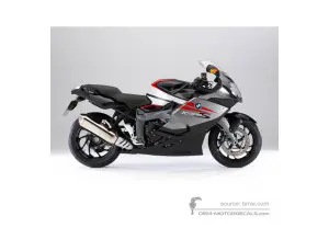 Adesivi per BMW K1300S 2009 - Nero • BMW Adesivi OEM