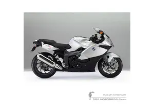 Adesivi per BMW K1300S 2012 - Argento • BMW Adesivi OEM