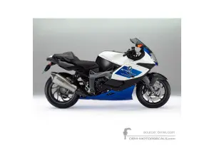 Pegatinas para BMW K1300S 2012 - Blanco • BMW Pegatinas OEM
