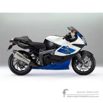 BMW K1300S 2012 - Blanco - Alpin-weiss / Lupin-blau / Nacht-schwarz