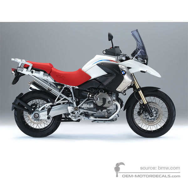 Stickers voor BMW R1200GS 2010 - Wit • BMW OEM Stickers