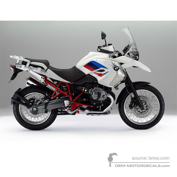 Decals for BMW R1200GS 2012 - White • BMW OEM Decals