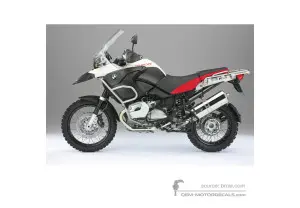 Pegatinas para BMW R1200GS Adventure 2006 - Blanco • BMW Pegatinas OEM