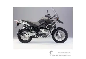 Adesivi per BMW R1200GS Adventure 2008 - Nero • BMW Adesivi OEM